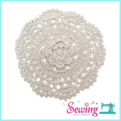 LACE - CROCHET-TEN PETAL-COTTON(CREAM)